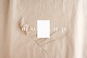 Beige 5x7 Card Mockup Bundle, a Graphic by HALFTOUNE (Thumbnail 7 of 7)