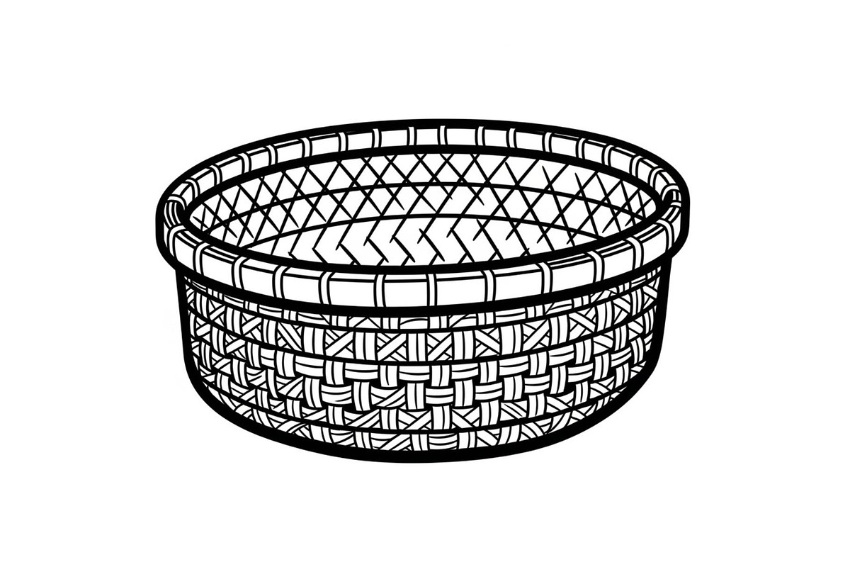 50 Woven Basket Vector Bundle, an Illustration by Designs_River (Photo 16 of 51)