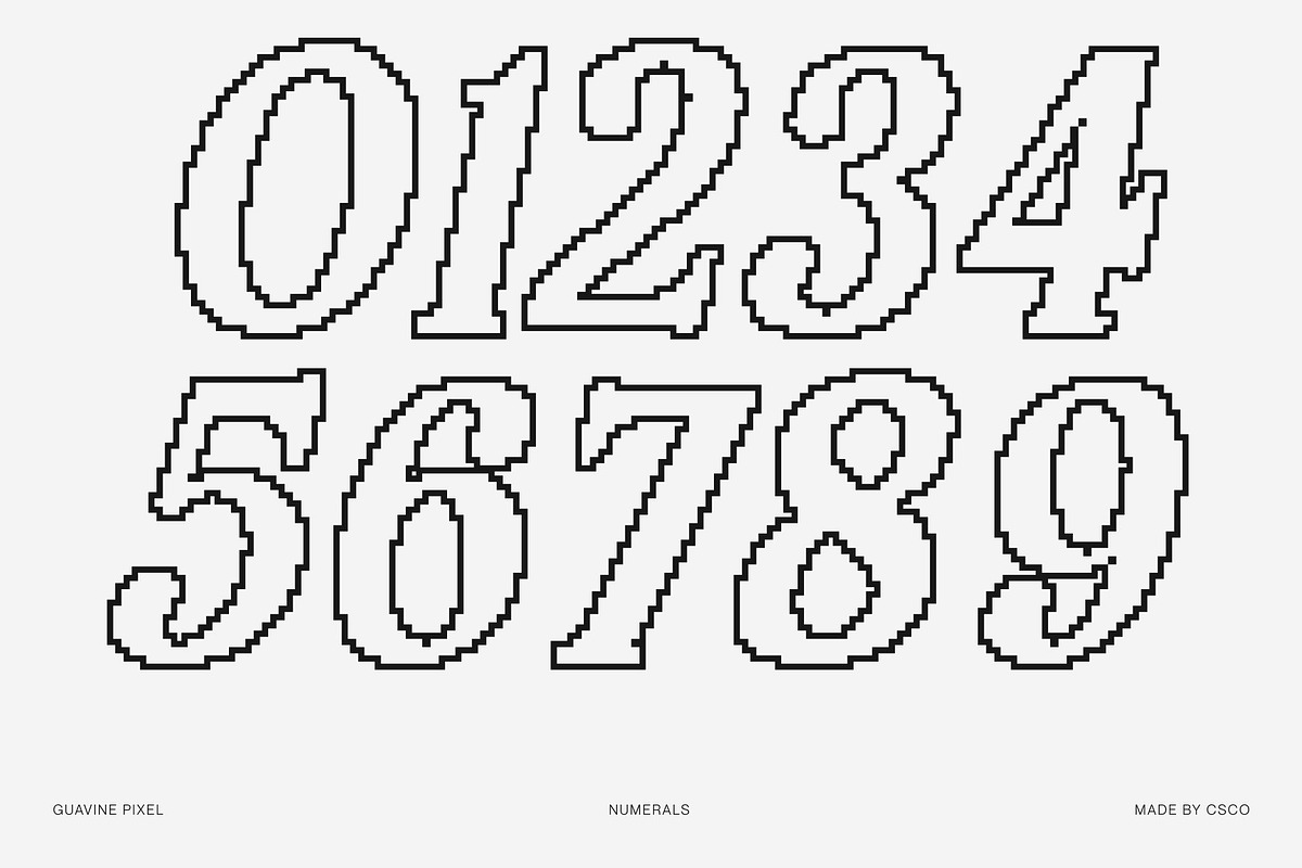 Guavine Pixel, a Serif Font by Craft Supply Co. (Photo 6 of 8)