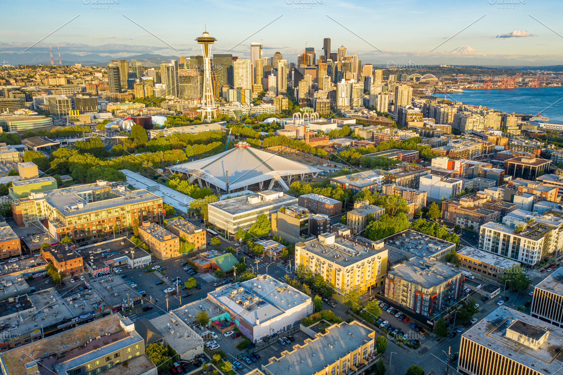 Aerial photo of the seattle from featuring scenic, above, and aerial, an Architecture Photo by Always Wanderlust