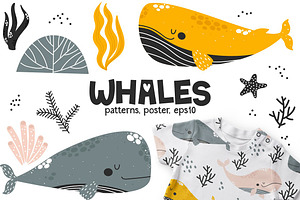 Whales - Cute Character