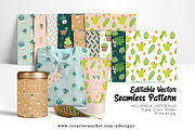 Cactus Cacti Seamless Pattern, a Pattern Graphic by NDesigns (Thumbnail 1 of 4)