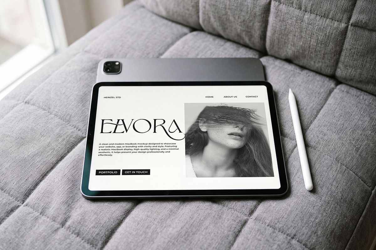 Elvora - iPad Device Mockup Bundle, an iPad Mockup by Heinzel Std Mockup (Photo 12 of 14)