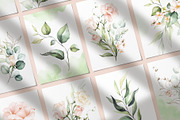 Watercolor Blush Floral Alphabet Set, a Decorative Illustration by Veris Studio (Thumbnail 17 of 24)