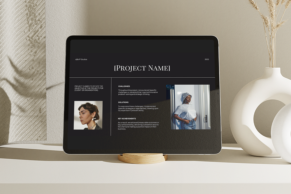 Azra Portfolio - PowerPoint, a Presentation Template by Sixtemp (Photo 5 of 5)