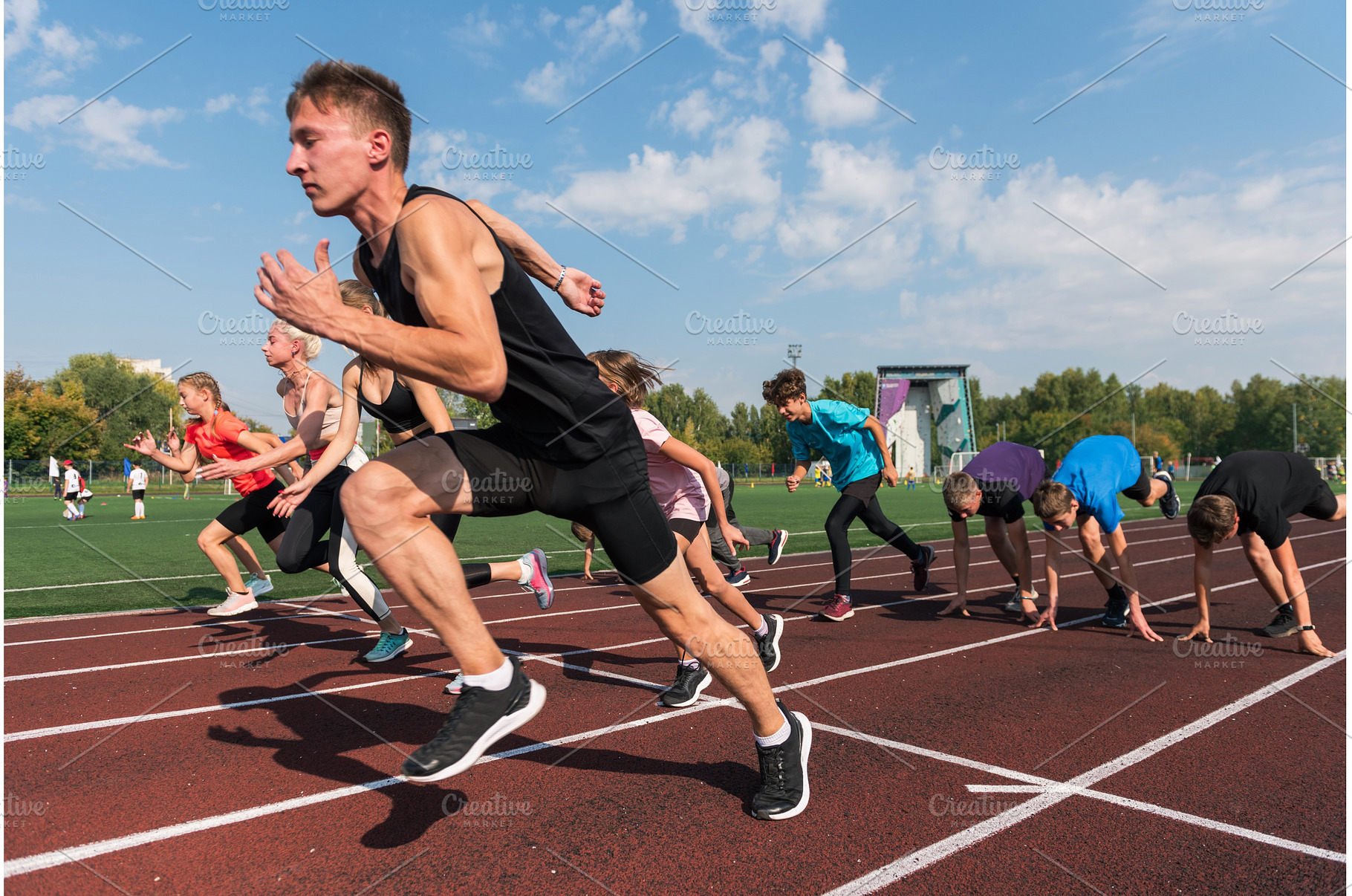Group of young athlete runnner are, a Person Photo by Jan Jack Russo Media