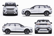 Luxury Compact SUV Wrap Mockup Set, a Product Mockup by Halal Graphic Studio (Thumbnail 13 of 15)