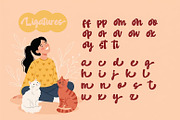 Bitrank - A Modern Script, a Script Font by khurasan (Thumbnail 5 of 7)