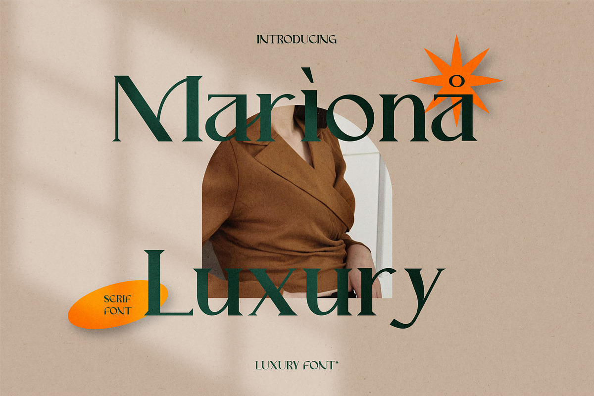 Mariona Luxury Serif Font, a Serif Font by Compaq_Creative (Photo 1 of 15)