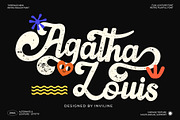 Agatha Louis - Vintage Script Font, a Script Font by Inviline.co (Thumbnail 1 of 10)