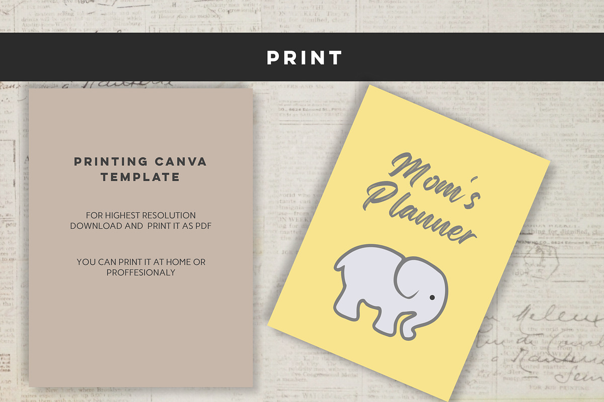 Printable Mom’s Planner, a Stationery Template by Design House (Photo 7 of 8)