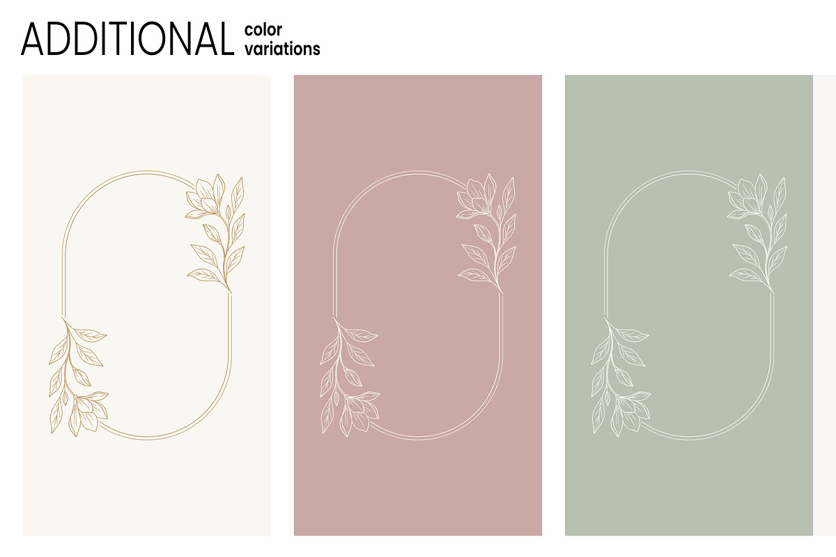 Magnolia Wedding Frames & Clipart, a Decorative Illustration by moja doodle (Photo 8 of 9)