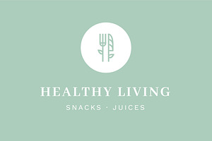 10 Minimal Healthy Food Logos