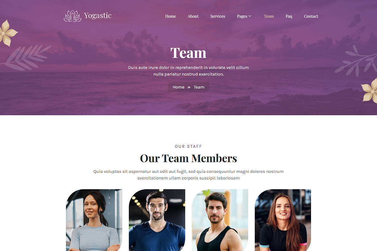Yoga Fitness Elementor Template Kit, a Landing Page Template by MasterDesigns (Photo 6 of 8)