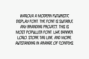 Wagova - Futuristic Font, a Sans Serif Font by Iqsiart Studio (Thumbnail 2 of 6)