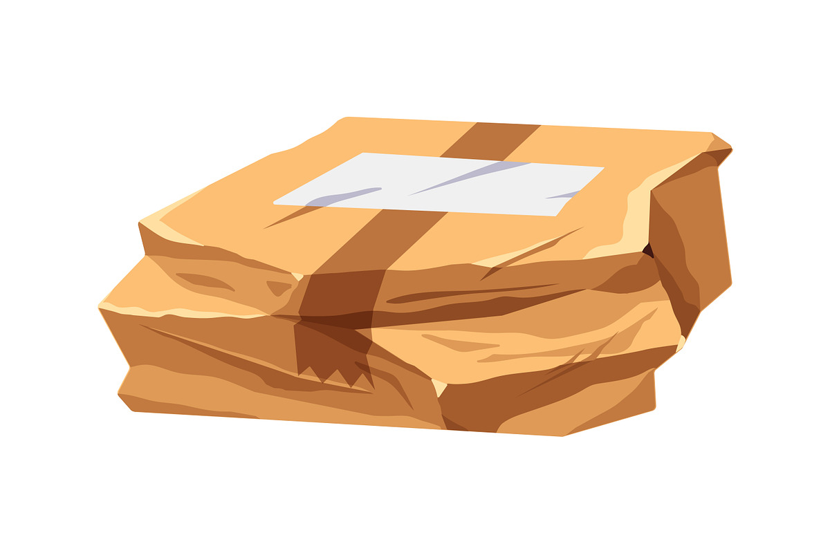 Damaged cardboard boxes set, an Object Illustration by Good Studio (Photo 7 of 9)