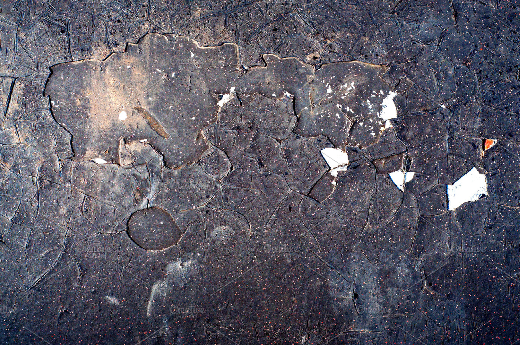 Black Cracked Background