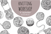 Hand drawn knitting elements, an Illustration by Lytvynenko Anna (Thumbnail 5 of 5)