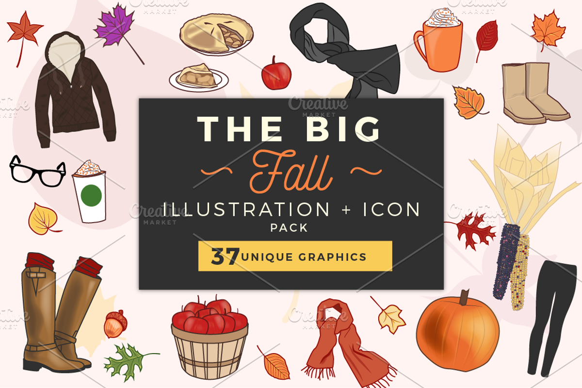 Fun Fall Clipart, an Illustration by Onyx Templates (Photo 1 of 3)