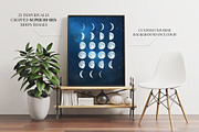 Moon Cycle Photo Set, a Background Graphic by S K Y B O X (Thumbnail 2 of 6)