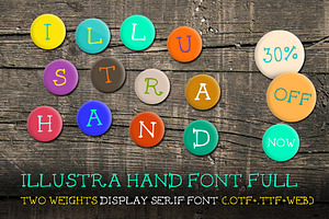 30% Off Illustra Hand Font