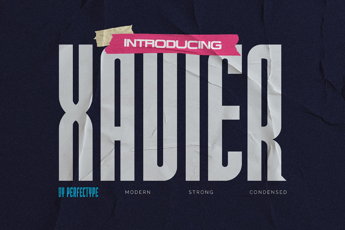 Xavier Futuristic Sans Serif Font, a Sans Serif Font by Perfectype (Photo 1 of 10)
