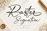 Raster Signature, a Script Font by Raffa Creative (Thumbnail 1 of 3)