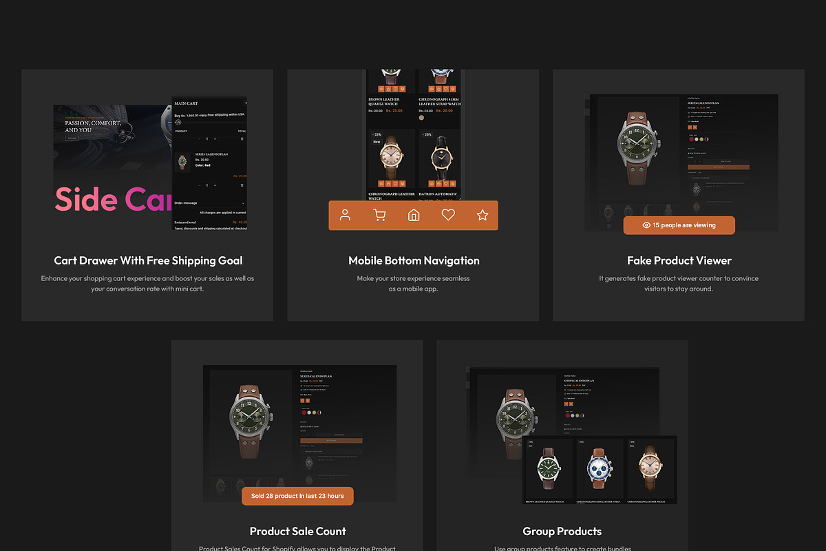 Watch Shopify Theme 2.0, a Shopify Template by LogicGo Shopify Experts (Photo 4 of 7)