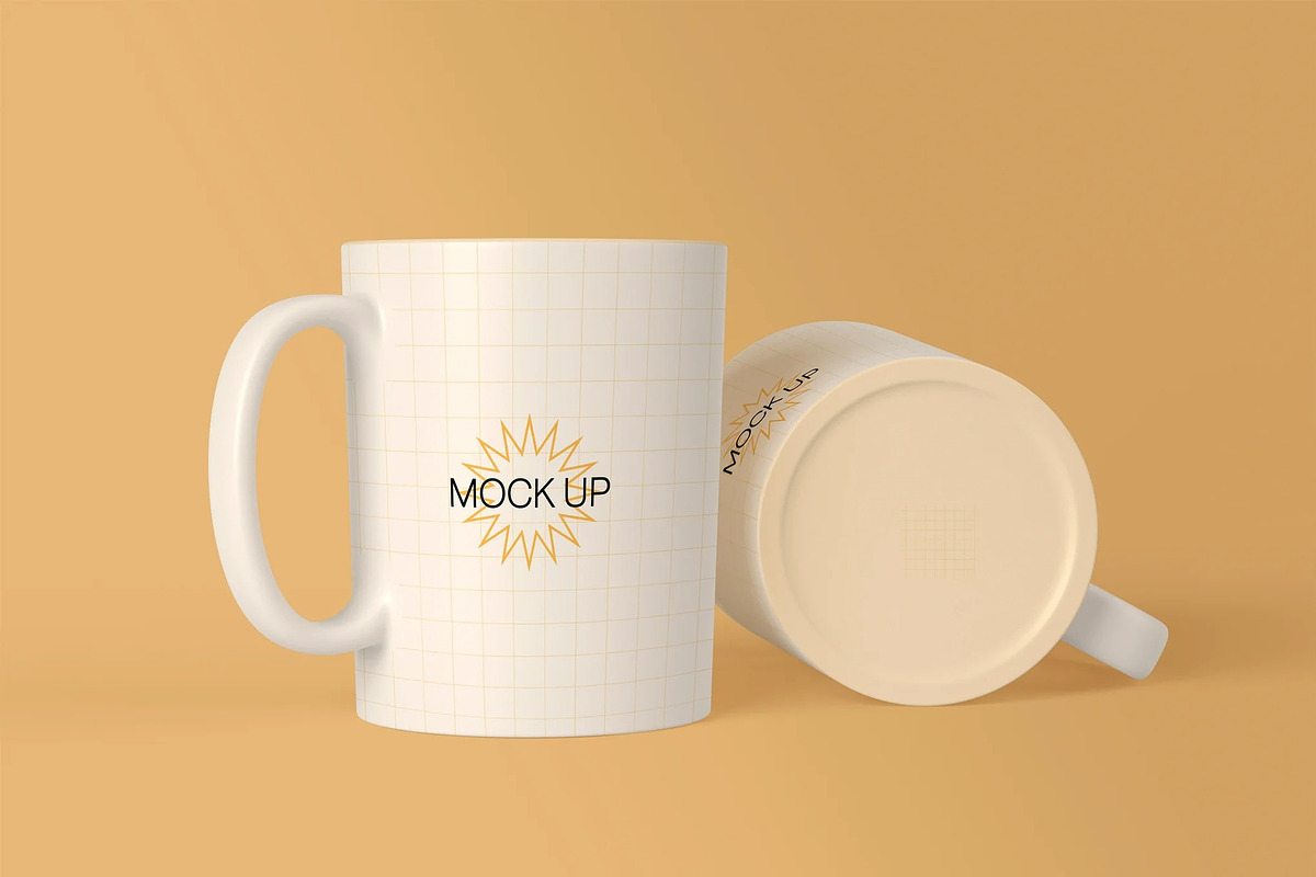 Coffee Mugs Mockup, a Cups & Container Mockup by skybluecreative (Photo 2 of 2)