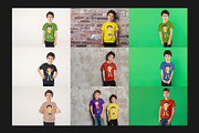 111 Kids T-Shirt Mock-Up Set, a Shirt Mockup by Freeman Studio (Thumbnail 12 of 24)