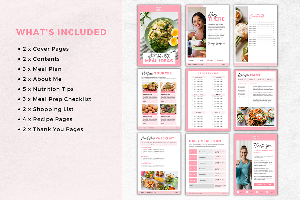 Nutrition Fitness Meal Plan eBook, a Marketing Template by Motion Studio (Photo 3 of 9)