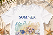 Summer Beach Essentials Watercolor, a Decorative Illustration by Sunshine Art (Thumbnail 3 of 6)