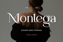 Montega Elegant Serif Typeface Font