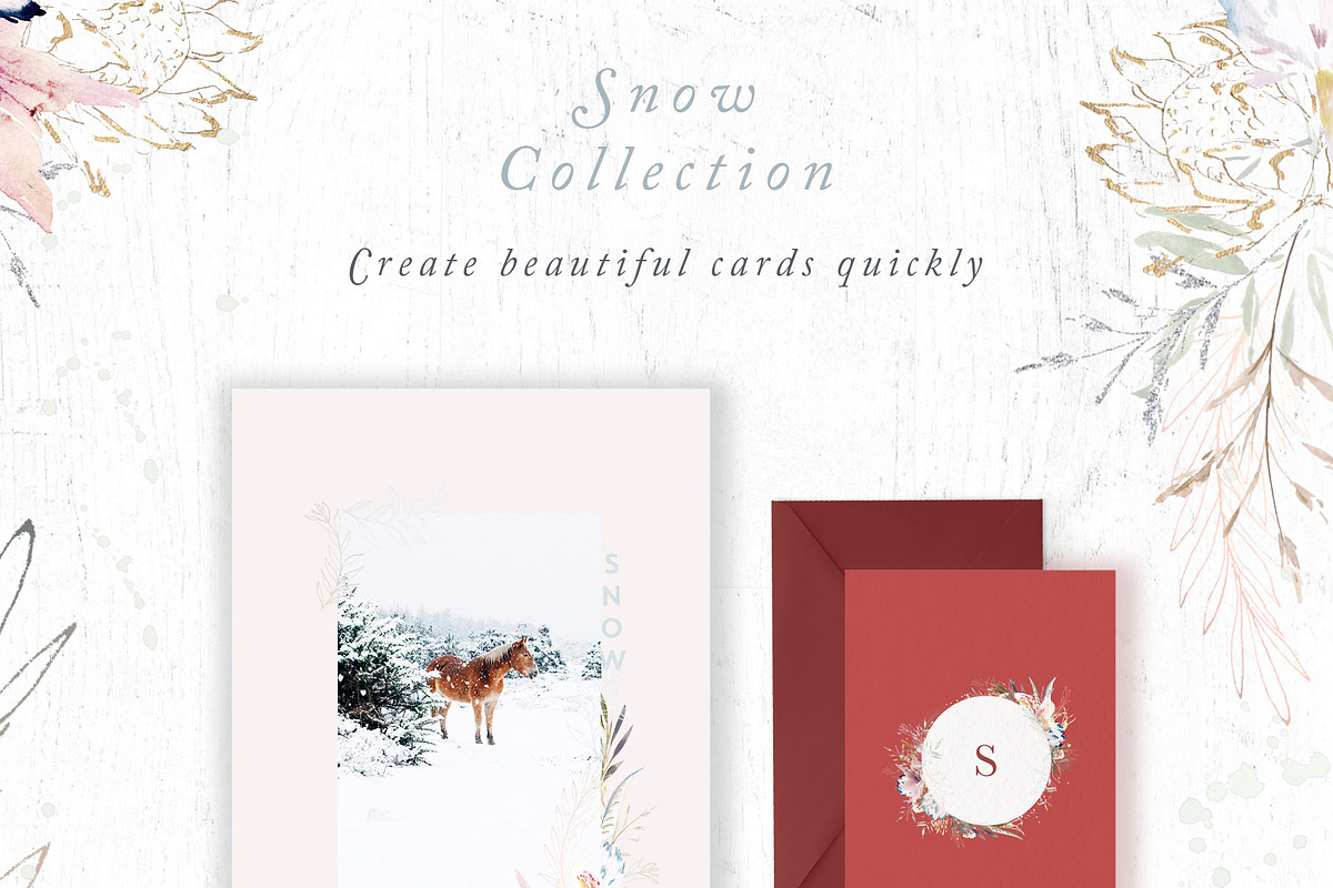 Hand Painted Clip Art - Snow, an Illustration by Create The Cut (Photo 4 of 11)