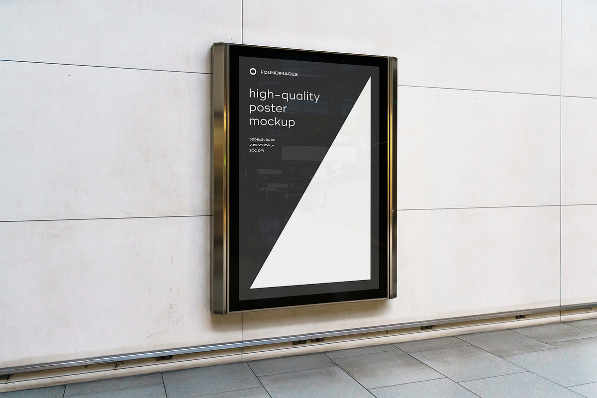 Subway Poster Mockup Bundle Metro, an Advertising Mockup by FoundImages (Photo 7 of 61)