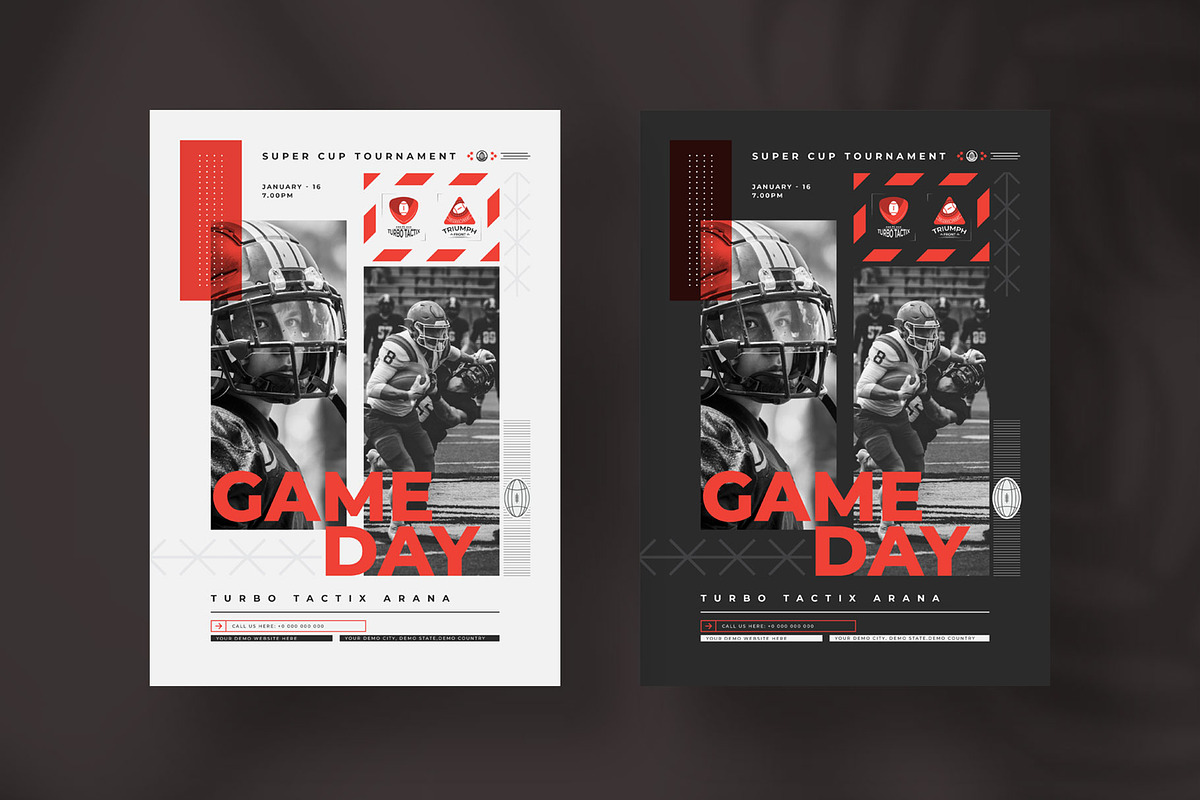 Football matchday sports flyer, a Flyer Template by Tanmoy Topu (Photo 1 of 2)