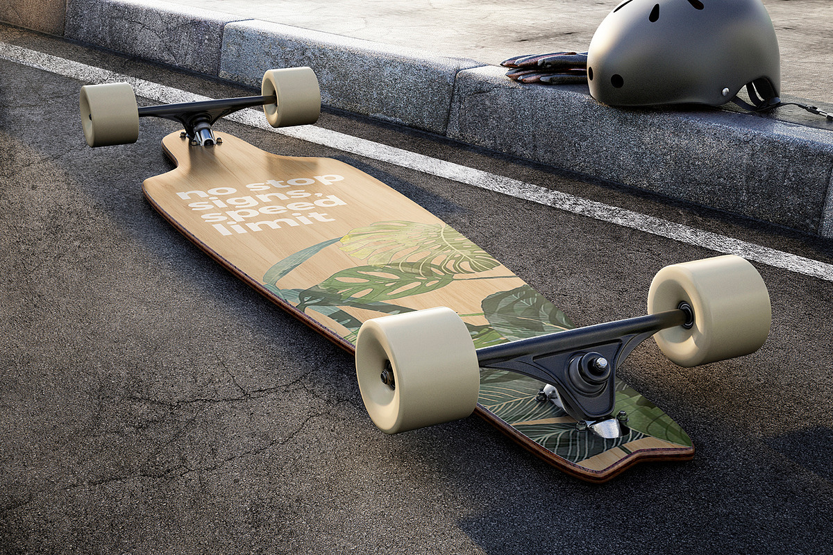 3 skateboard mockups, a Product Mockup by Egor Shkolnikov (Photo 4 of 10)