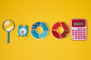 Vibrant collection of colorful school supplies and learning item, a School & Education Photo by ndanko
