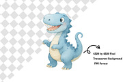 Cute Dinosaur Clipart Bundle, an Animal Illustration by maryamdesignarts (Thumbnail 5 of 10)
