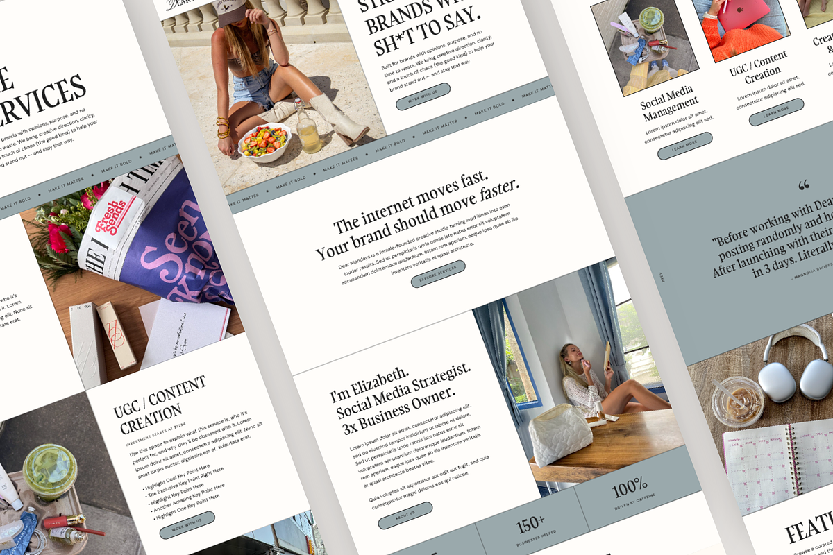 Showit Website Template | Agency, a Websites & App Template by Rosetta Lane Design (Photo 2 of 10)