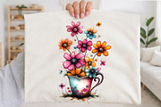 Whimsical Summer Flowers Clipart PNG, an Illustration by designcity5 (Thumbnail 5 of 5)