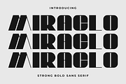 Miraclo Bold Display Font, a Sans Serif Font by Artiveko (Thumbnail 1 of 8)