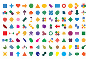 100 Abstract Geometric Shapes, an Object Graphic by ForhadGFX (Thumbnail 3 of 3)