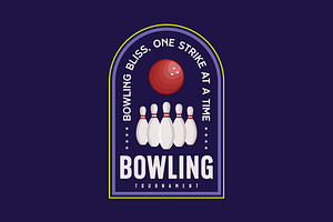bowling logo template emblem element, a Branding & Logo Template by Pyruos ID