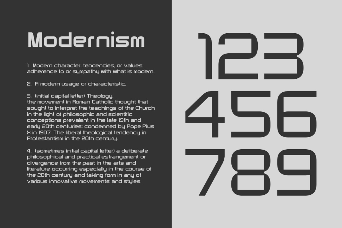 Modernhead Typeface | Font preview 3