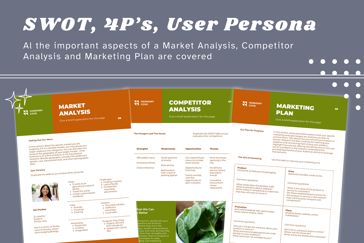 Restaurant Business Plan Template, a Flyer Template by Climbwithelevator (Photo 6 of 10)