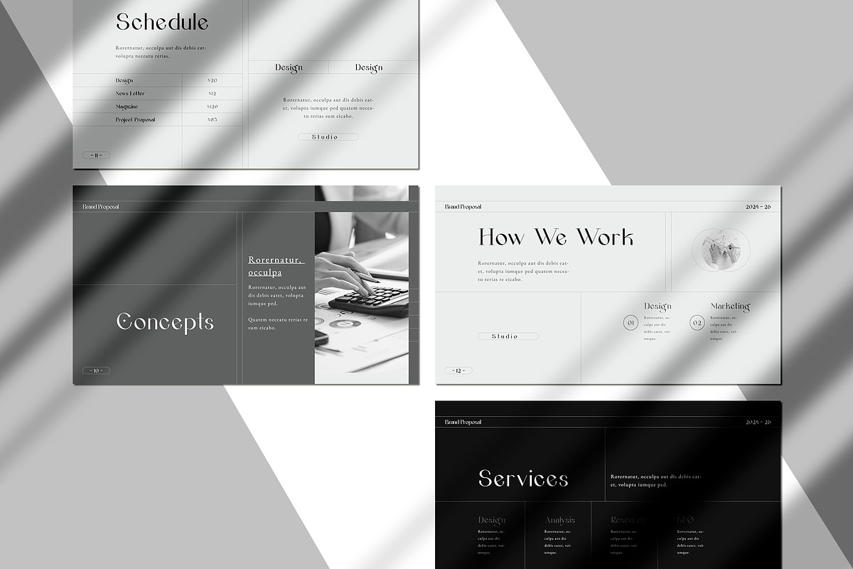 Brand Proposal Template, a Presentation Template by White Graphic (Photo 5 of 8)