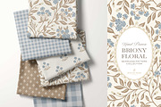 Farmhouse Blue Beige Floral Patterns, a Pattern Graphic by Eclectic Anthology (Thumbnail 9 of 12)