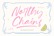 Northy Chains Casual Handwritten, a Script Font by stylishtype.co (Thumbnail 1 of 10)