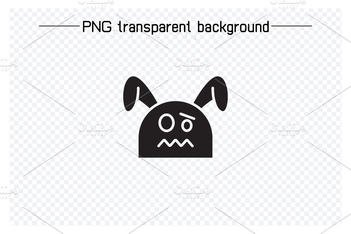 Angry and Nervous Rabbit Emojis, an Animal Illustration by Designfour (Photo 2 of 7)